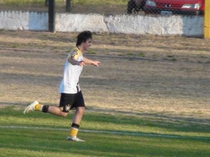 El volante celebra su gol, que ponía en ventaja al "Palomero" (archivo).