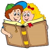 6695794-school-boy-and-girl-reading-book