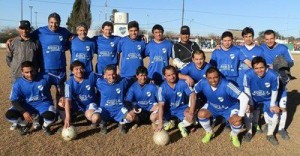 El equipo campeón de veteranos.