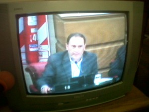 Vista del canal de la Legislatura al momento de la exposición de Salvi por el beneplácito al Club Atlético Ascasubi.