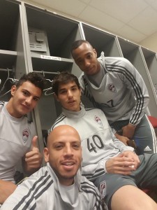 Nahuel, en vestuario de los Colorado Rapids de Denver.