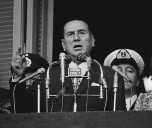 Argentina's Juan Peron Delivering Speech