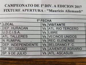 Primera fecha