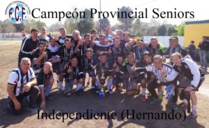 Atlético Independiente campeón seniors provincial