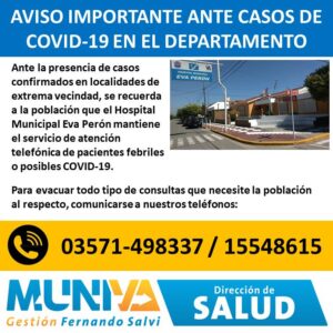 ATENCIÓN-Por posibles COVID