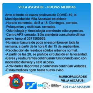 Nuevas medidas