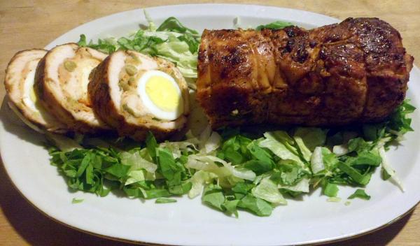pollo arrollado