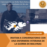 INVITAN A CONVERSATORIO CON UNA ENFERMERA VETERANA DE LA GUERRA DE MALVINAS