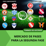 MERCADO DE PASES PARA LA SEGUNDA FASE DEL TORNEO DE ASCENSO