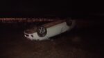 UN VEHÍCULO VOLCÓ EN LA RUTA E79: SU CONDUCTOR RESULTÓ ILESO