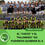 EL “CHETO” Y EL “PALOMERO” NO PUDIERON QUEBRAR EL CERO