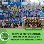 TRIUNFOS RIOTERCERENSES, EMPATE EN EL CLÁSICO DE HERNANDO Y EN BERROTARÁN