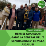 HERMES GUARESCHI GANÓ EN CASA LA GENERAL DEL RALLY REGIONAL DE VILLA ASCASUBI